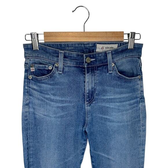 AG Adriano Goldschmied Women's Mari High Rise Straight Jeans Size 25 Medium Wash - Picture 3 of 9